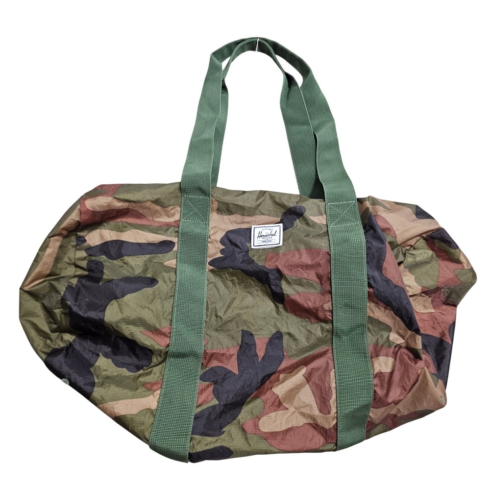 Herschel Packable Duffle Bag OS Camouflage Lightweight Travel Gym 190803S1